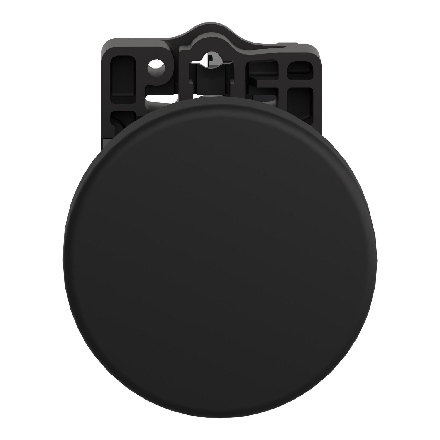 Picture of Complete push button, Easy Harmony XA2, plastic, black mushroom head 40mm, 22mm, 1NO