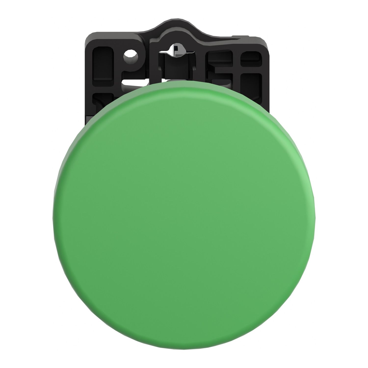 Picture of Complete push button, Easy Harmony XA2, plastic, green mushroom head 40mm, 22mm, 1NO