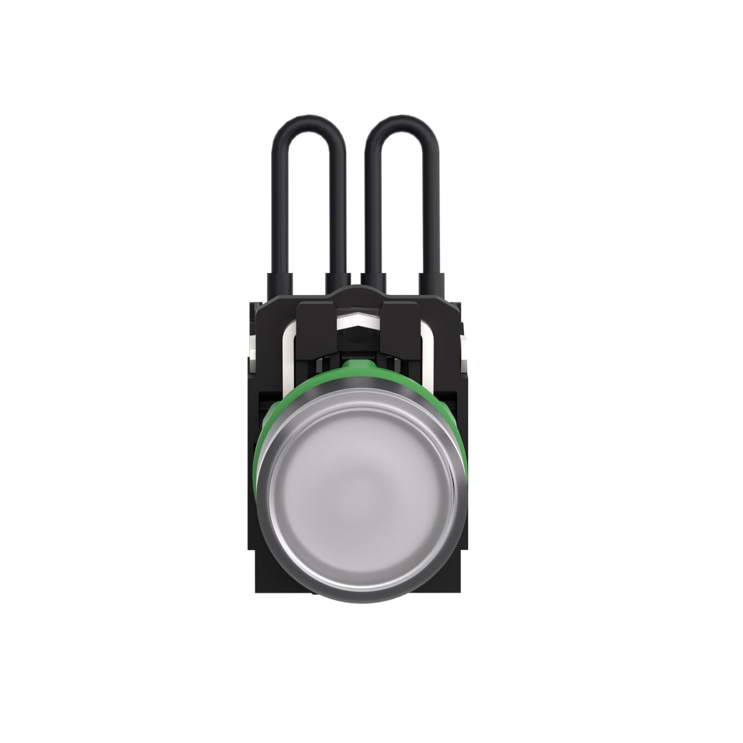 Picture of Push to test pilot light, Harmony XB5, universal LED,  white, plastic, 22mm, 110...120V