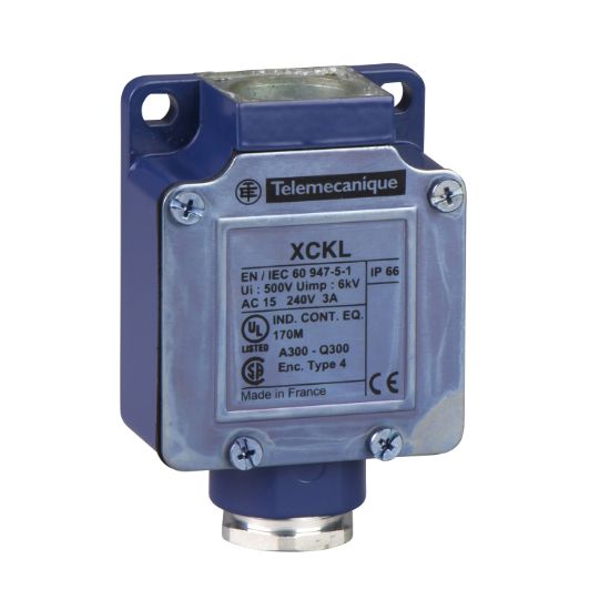 Picture of Limit switch body, Limit switches XC Standard, ZCKL, 1NC+1 NO, snap action, Cable gland include
