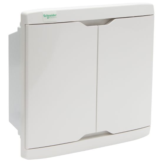 Picture of DBF Series 10-Way Distribution Board; 100A, Flush Mount, Plastic, Light Grey