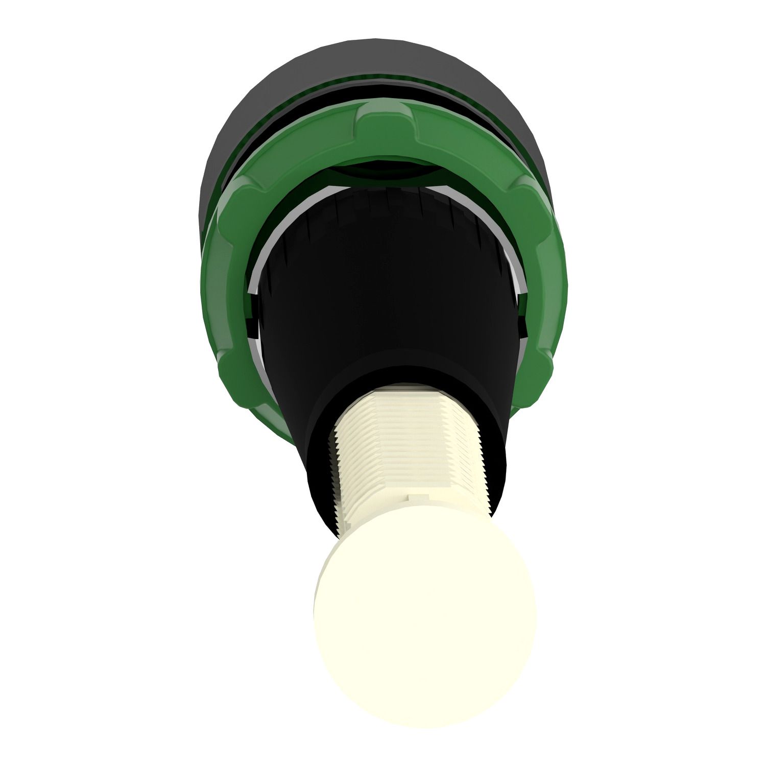 Picture of Manual overload reset push button, Harmony XB4, metal, flush, red, 22mm, 30...130mm actuation distance, unmarked