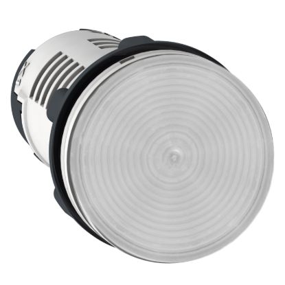 Picture of Monolithic pilot light, Harmony XB7, plastic, clear, 22mm, integral LED, 24V AC DC
