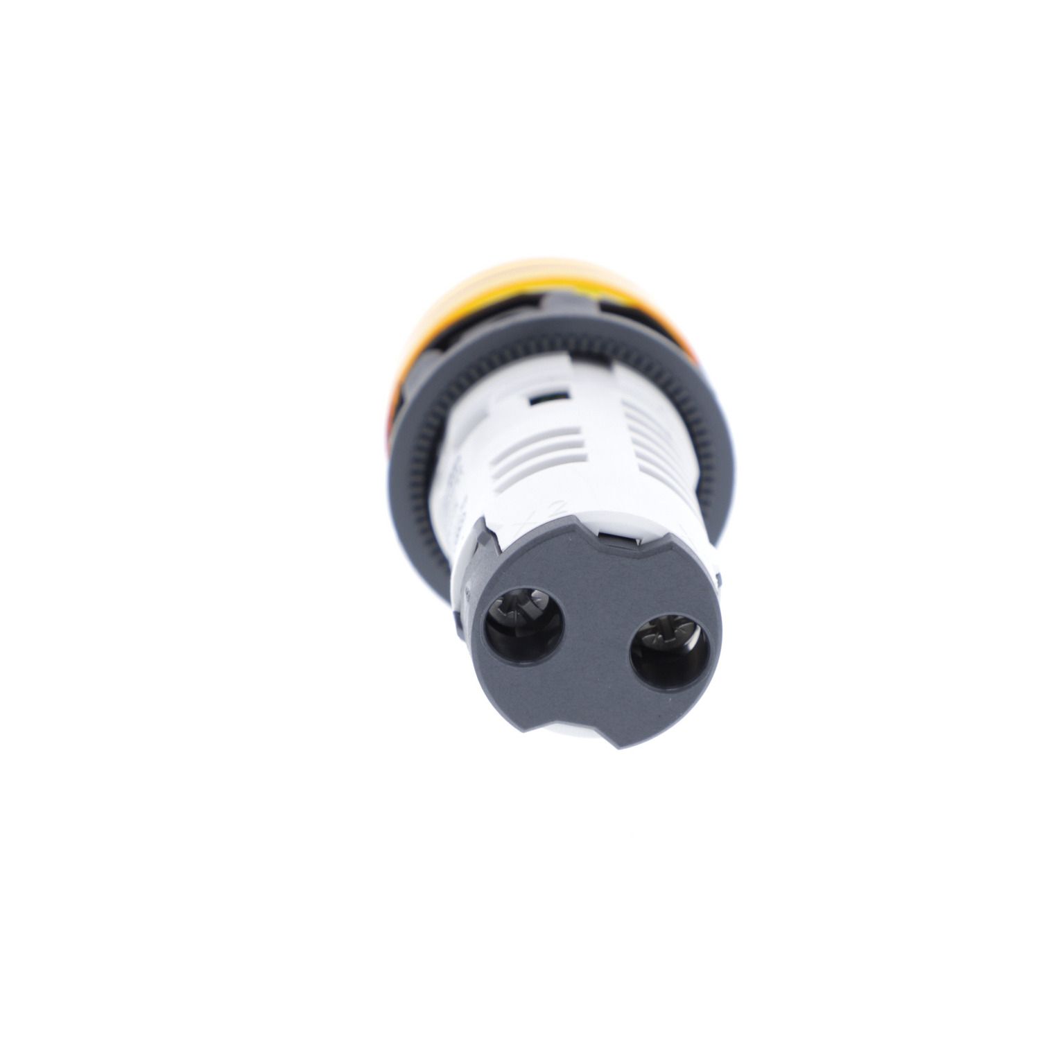 Picture of Monolithic pilot light, Harmony XB7, plastic, orange, 22mm, integral LED, 24V AC DC
