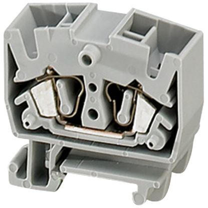 Picture of Mini Terminal block, Linergy TR, spring type, feed through, 4 points, 2.5mm², blue, for 15mm rail, set of 50