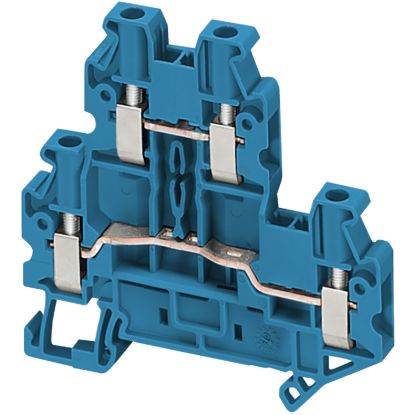Picture of Terminal block, Linergy TR, blue, 2.5mm², double level, 4 points, set of 10