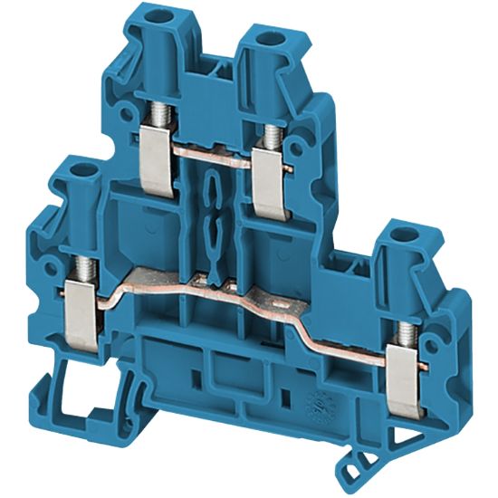 Picture of Terminal block, Linergy TR, blue, 2.5mm², double level, 4 points, set of 10