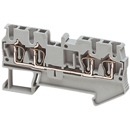 Picture of Terminal block, Linergy TR, spring type, feed through, 4 points, 2.5mm², orange, set of 50