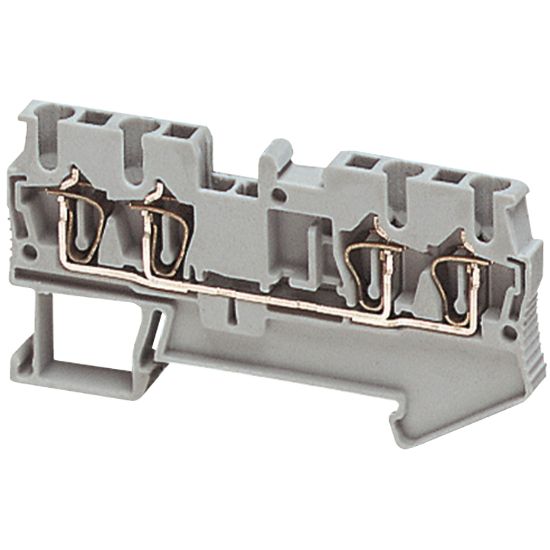 Picture of Terminal block, Linergy TR, spring type, feed through, 4 points, 2.5mm², orange, set of 50