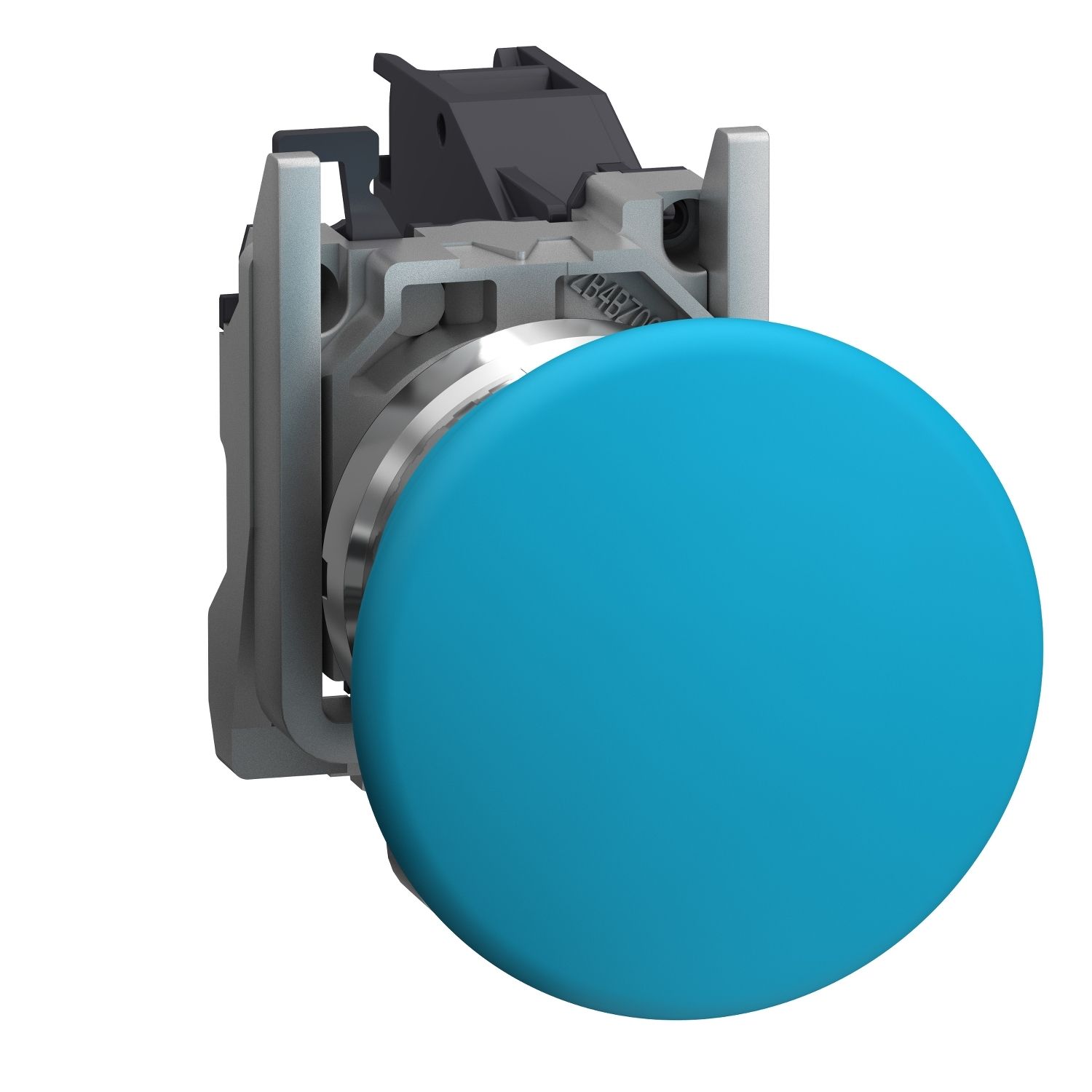 Picture of Complete push button, Harmony XB4, Explosive atmosphere, blue mushroom pushbutton