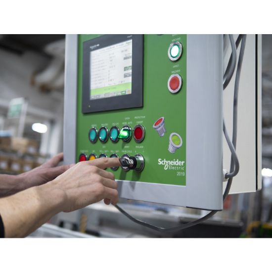 Picture of Padlockable guard for mushroom head 40mm, Harmony XB4, metal, red