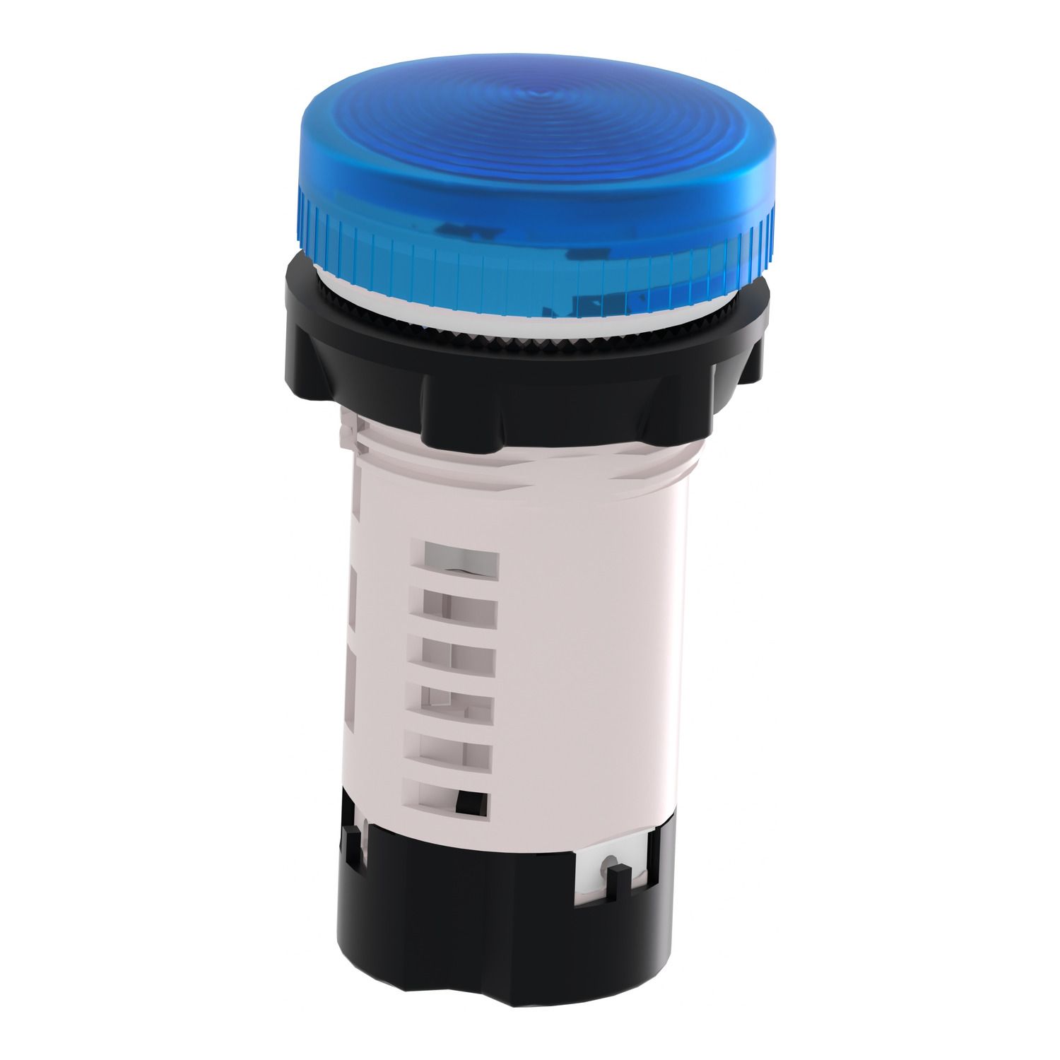 Picture of Monolithic pilot light, Harmony XB7, plastic, blue, 22mm, plain lens for BA9s bulb, lt 250V