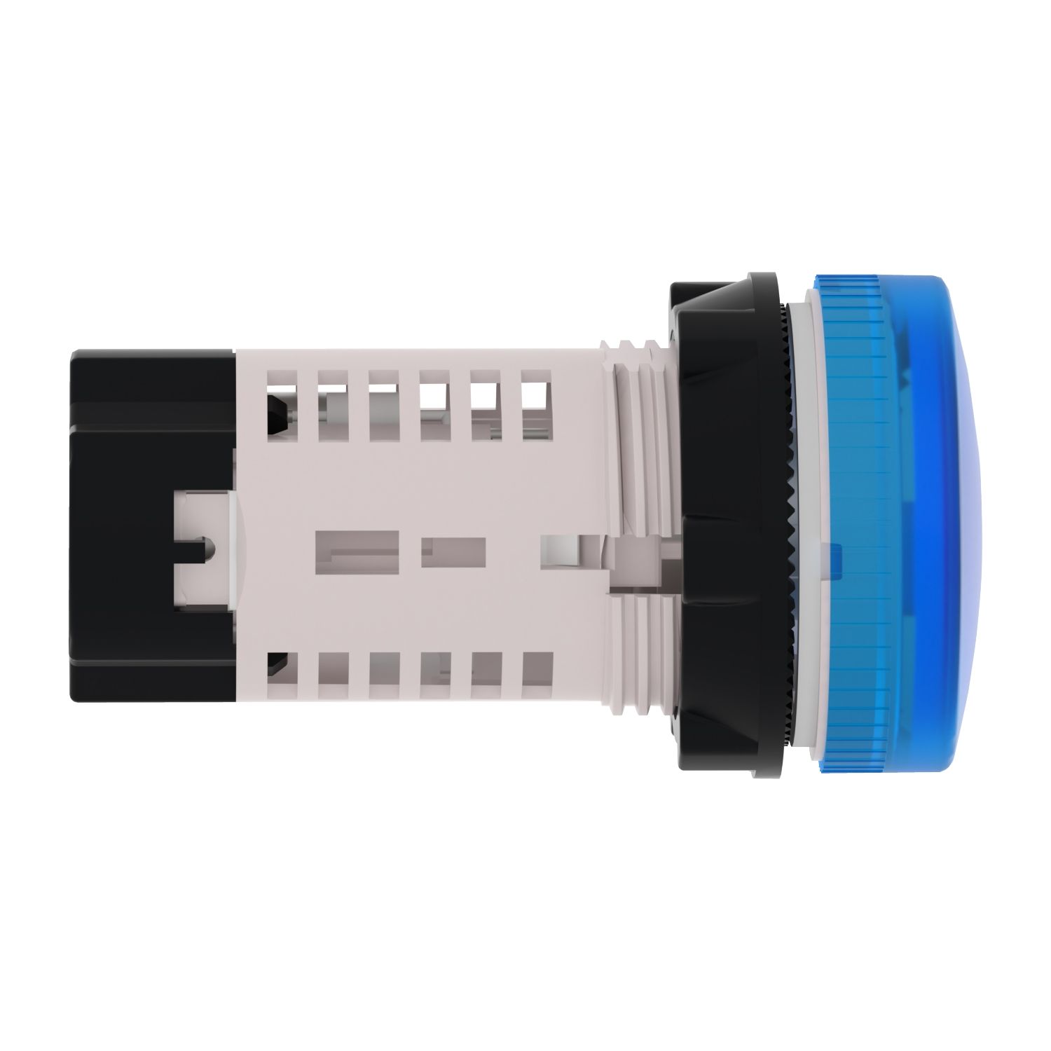 Picture of Monolithic pilot light, Harmony XB7, plastic, blue, 22mm, plain lens for BA9s bulb, lt 250V