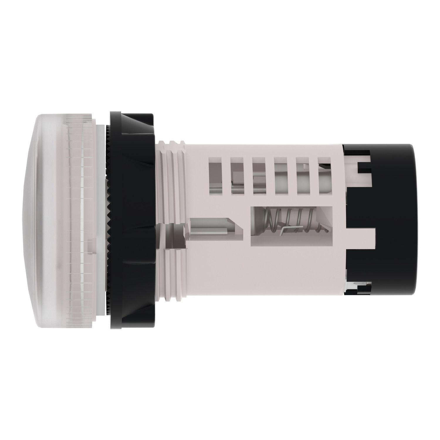 Picture of Monolithic pilot light, Harmony XB7, plastic, clear, 22mm, plain lens for BA9s bulb, lt 250V