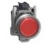 Picture of Complete push button, Harmony XB4 - ATEX D, red projecting with boot, metal, 22mm, spring return, 1NC