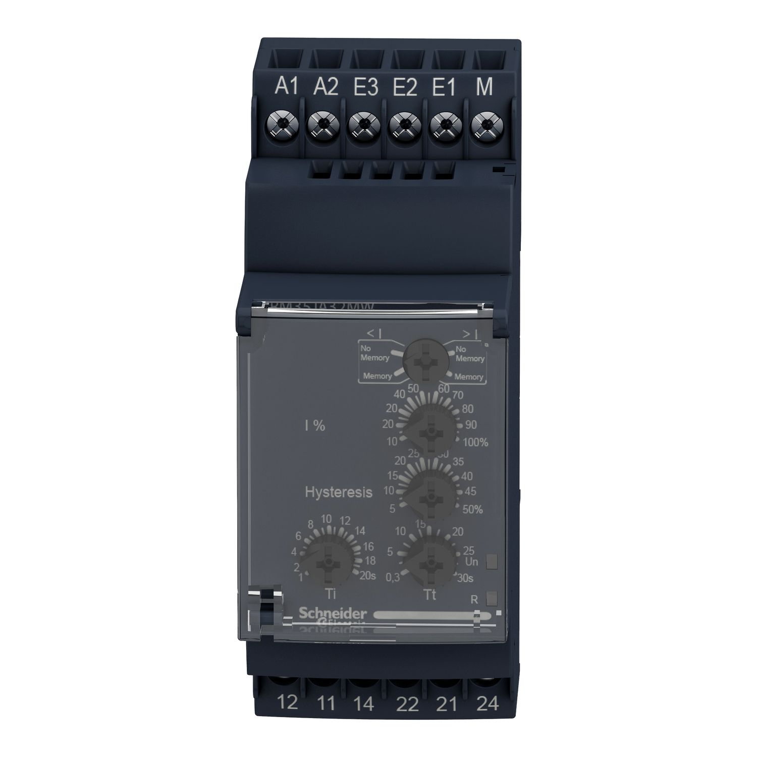 Picture of Modular 1 phase current Control Relay, Harmony Control Relays, 5 A, 2 CO, 0.15…15 A , 24…240 V AC/DC