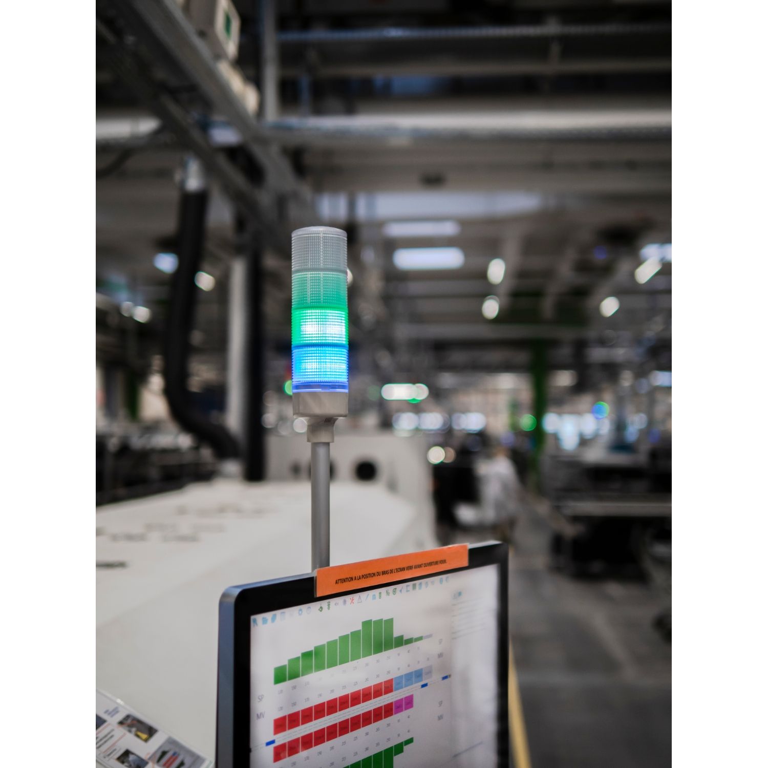 Picture of USB configurable monolithic tower light, Harmony XVGU, multi color programmable lights 60mm, steady/flashing LED buzzer