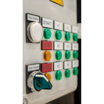 Picture of Pilot light, Harmony XVL, plastic, green, 8mm, protruding LED, faston connectors, 24V DC