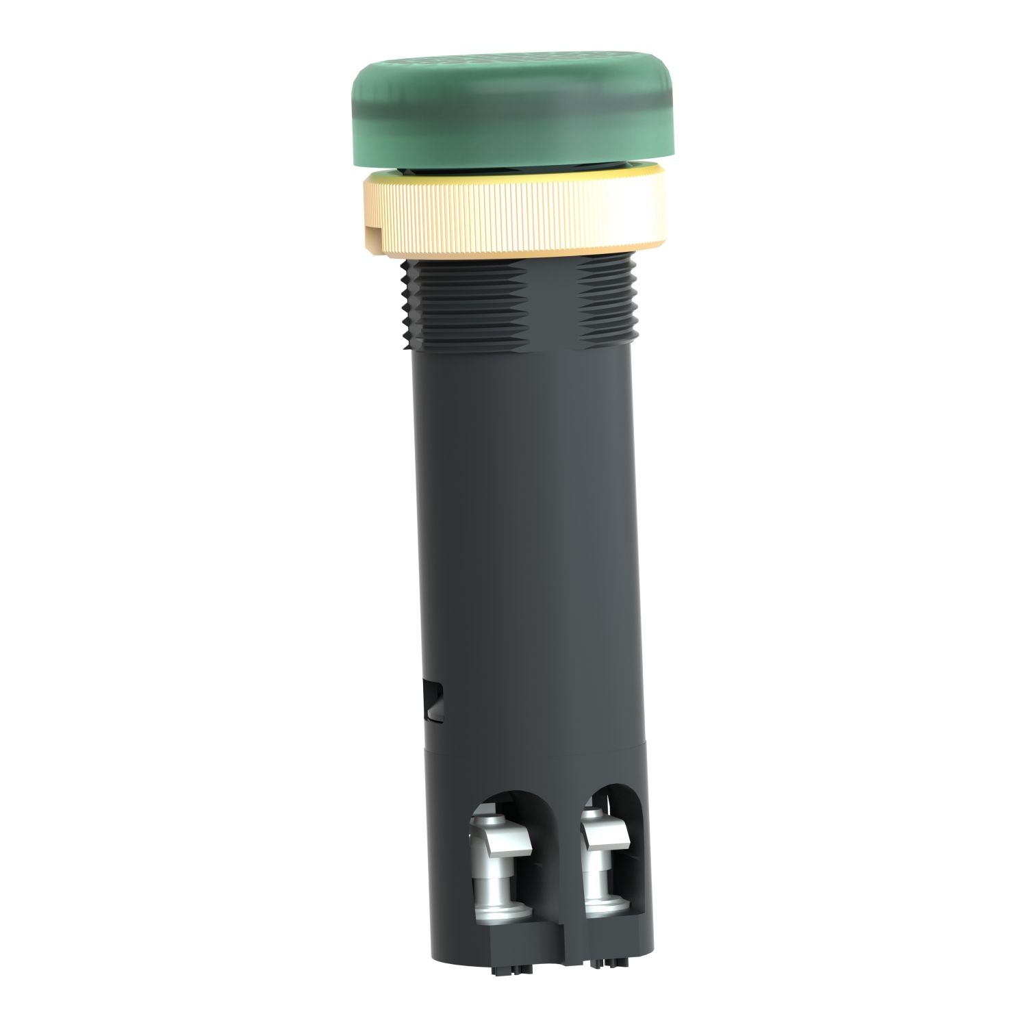 Picture of Pilot light, Harmony XVL, plastic, green, 12mm, covered LED, 24V DC