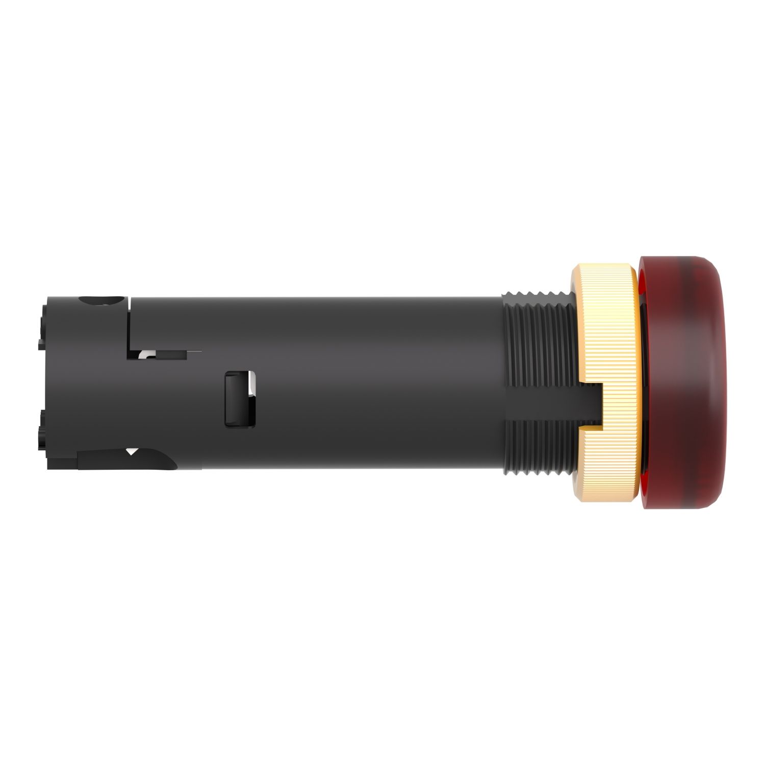 Picture of Pilot light, Harmony XVL, plastic, red, 12mm, covered LED, 24V DC
