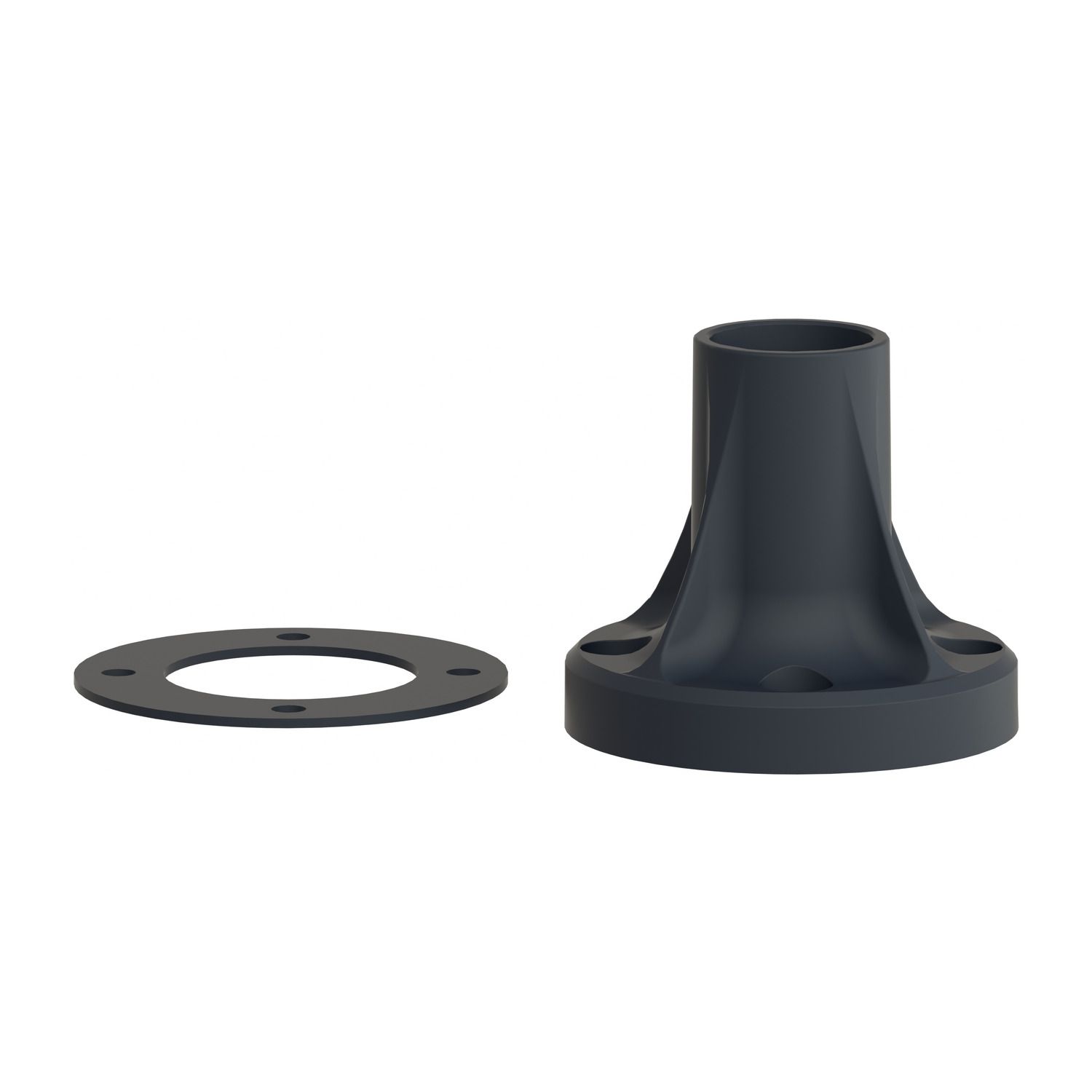 Picture of Fixing base, Harmony XVB, for modular tower lights,  plastic, black, 70mm