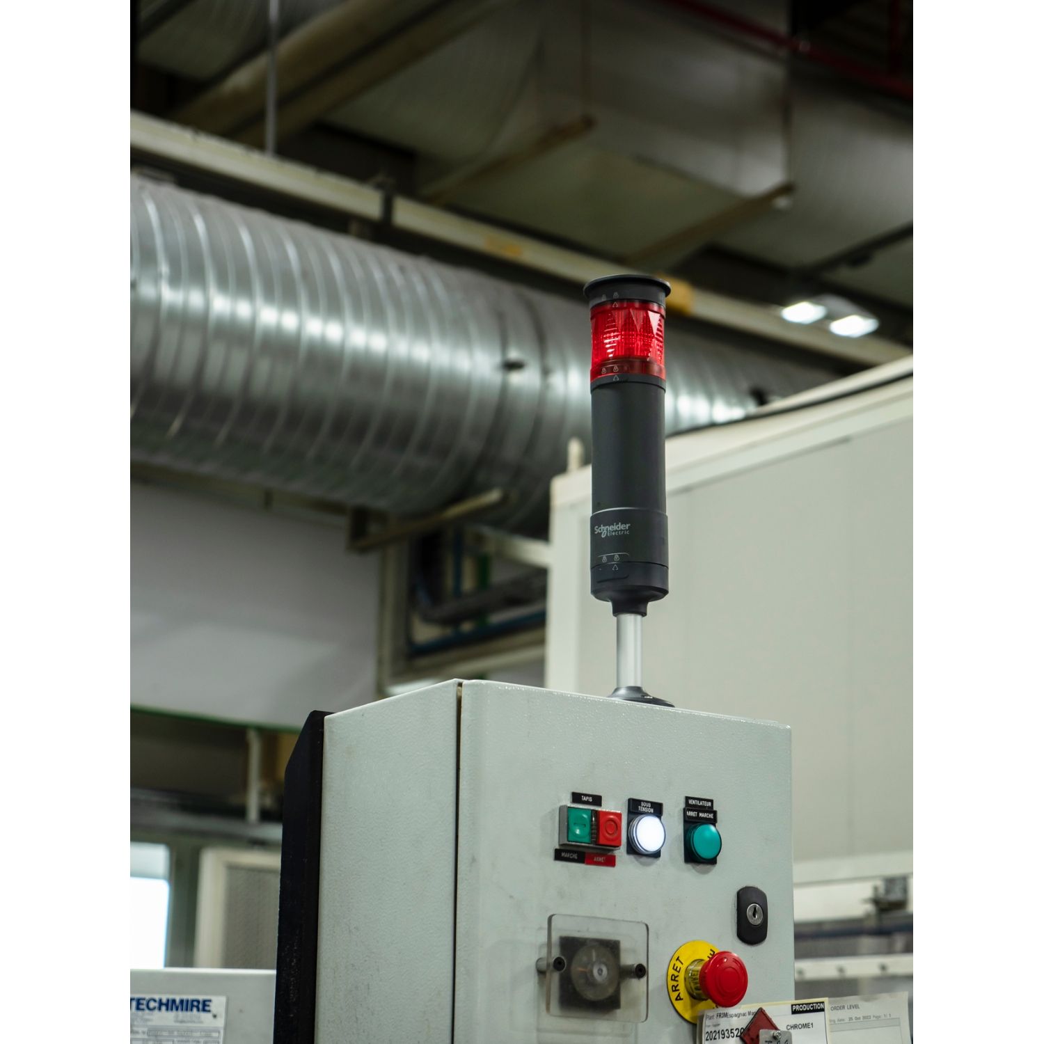 Picture of audible unit for modular tower light, Harmony XVU, black, 60mm, sound, 24V AC/DC