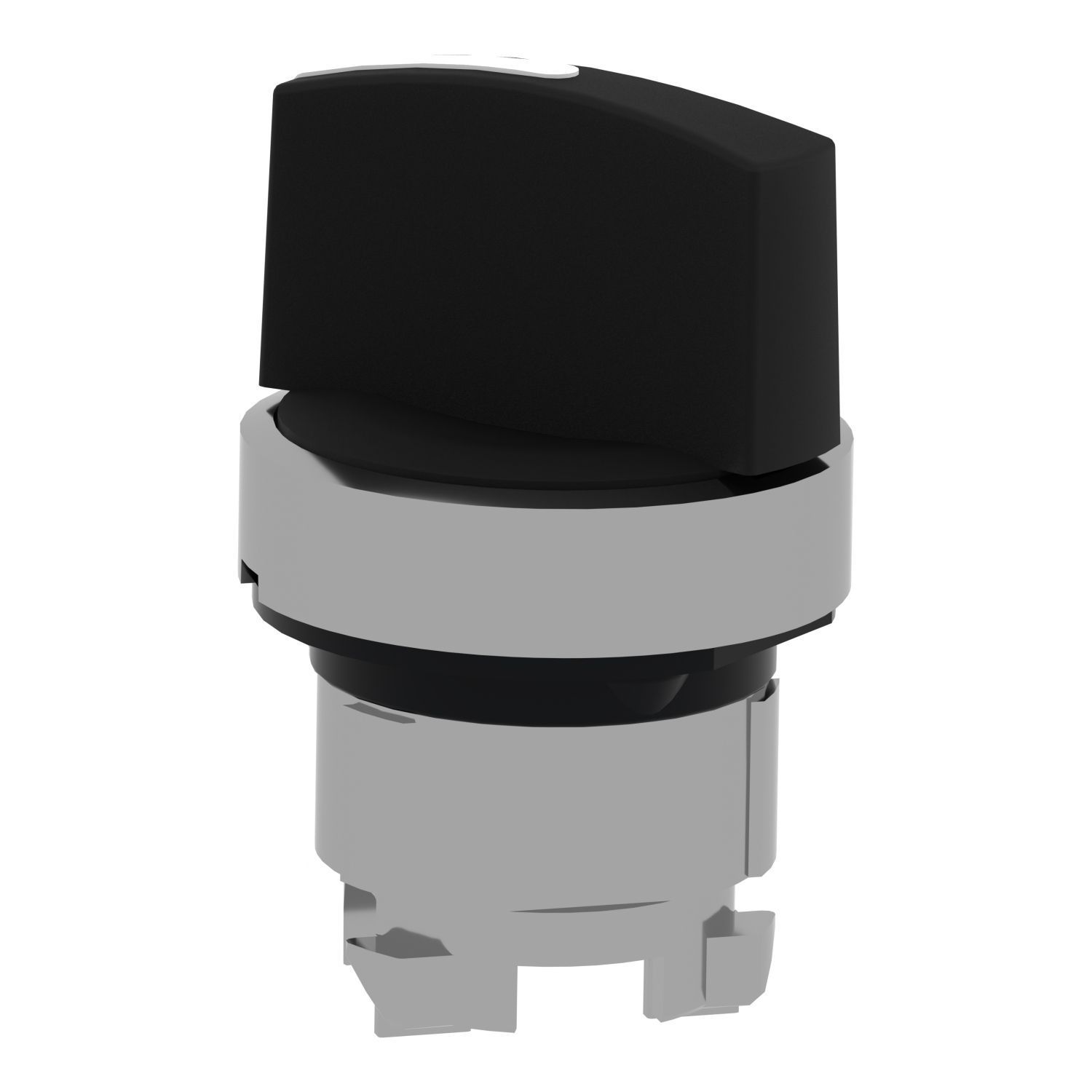 Picture of Head for selector switch, Harmony XB4, metal, black, 22mm, 2 positions, spring return from right to left