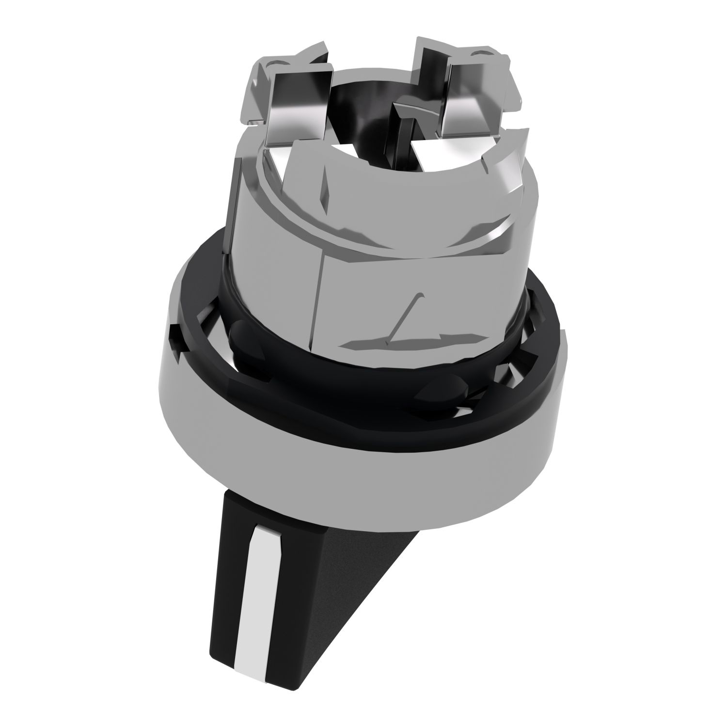 Picture of Head for selector switch, Harmony XB4, metal, black, 22mm, 2 positions, spring return from right to left