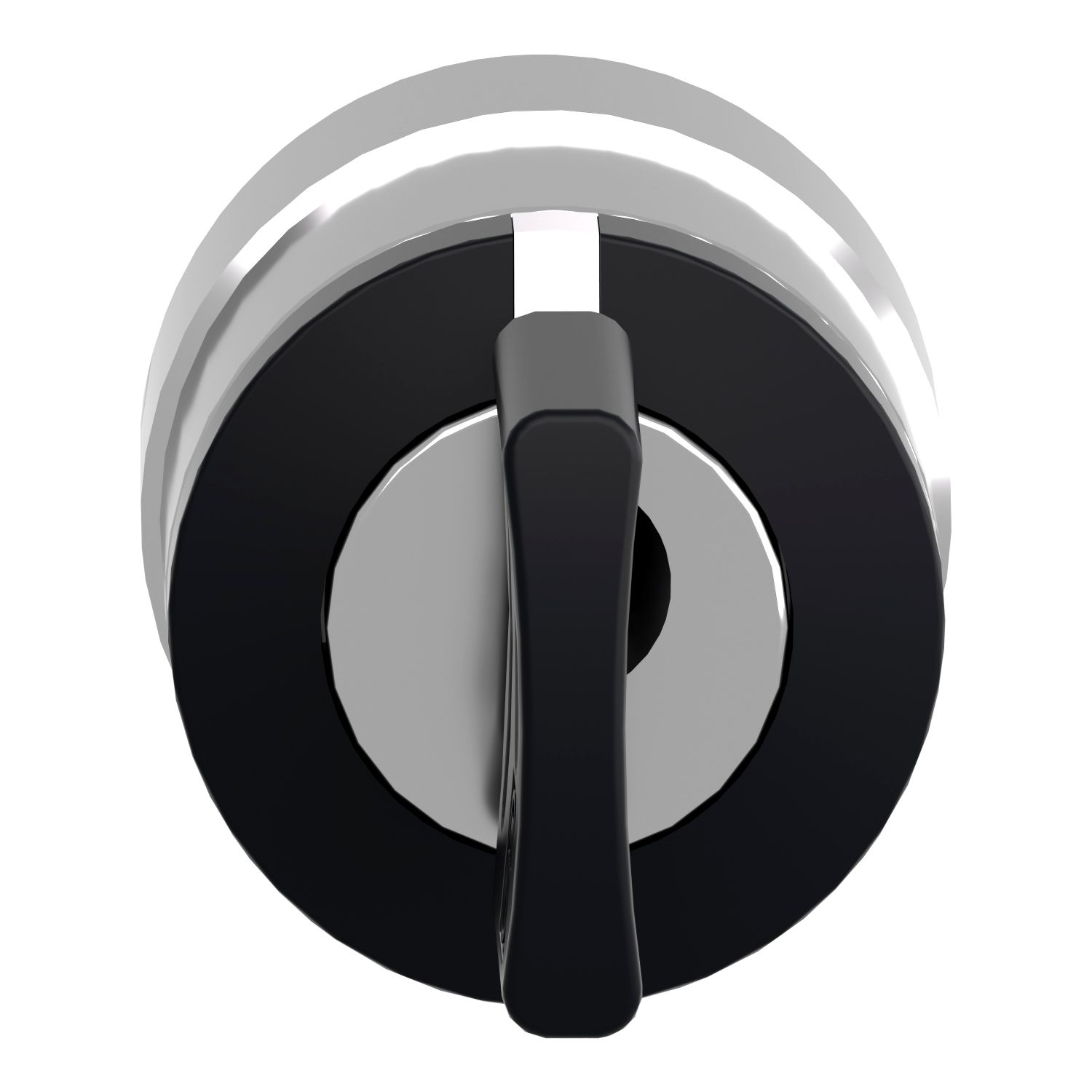 Picture of Head for key switch selector, Harmony XB4, metal, black, 22mm, key 455, 3 positions, stay put