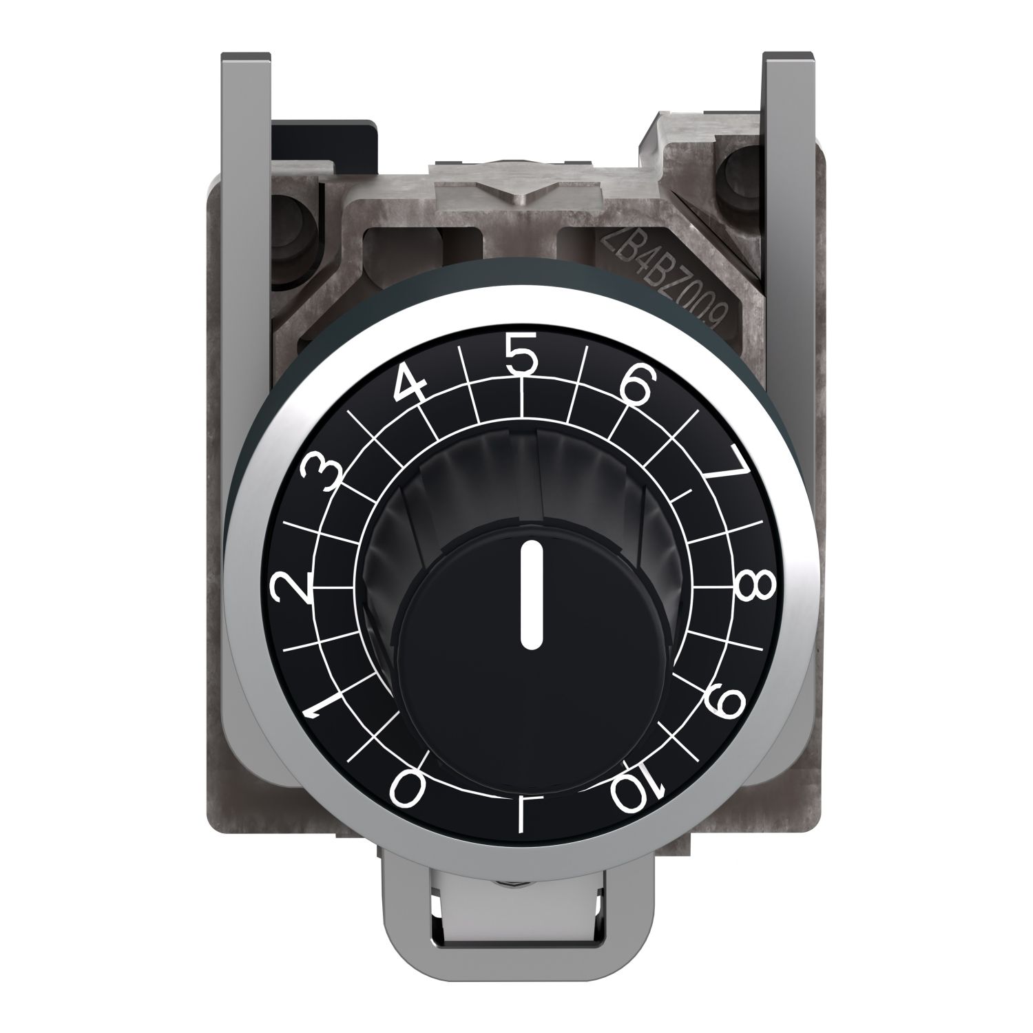 Picture of Potentiometer head, Harmony XB4, metal,black, 22mm, for use with 6mm shaft