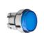 Picture of head for illuminated push button, Harmony XB4, blue, projecting pushbutton, 22mm, spring return, BA9s bulb