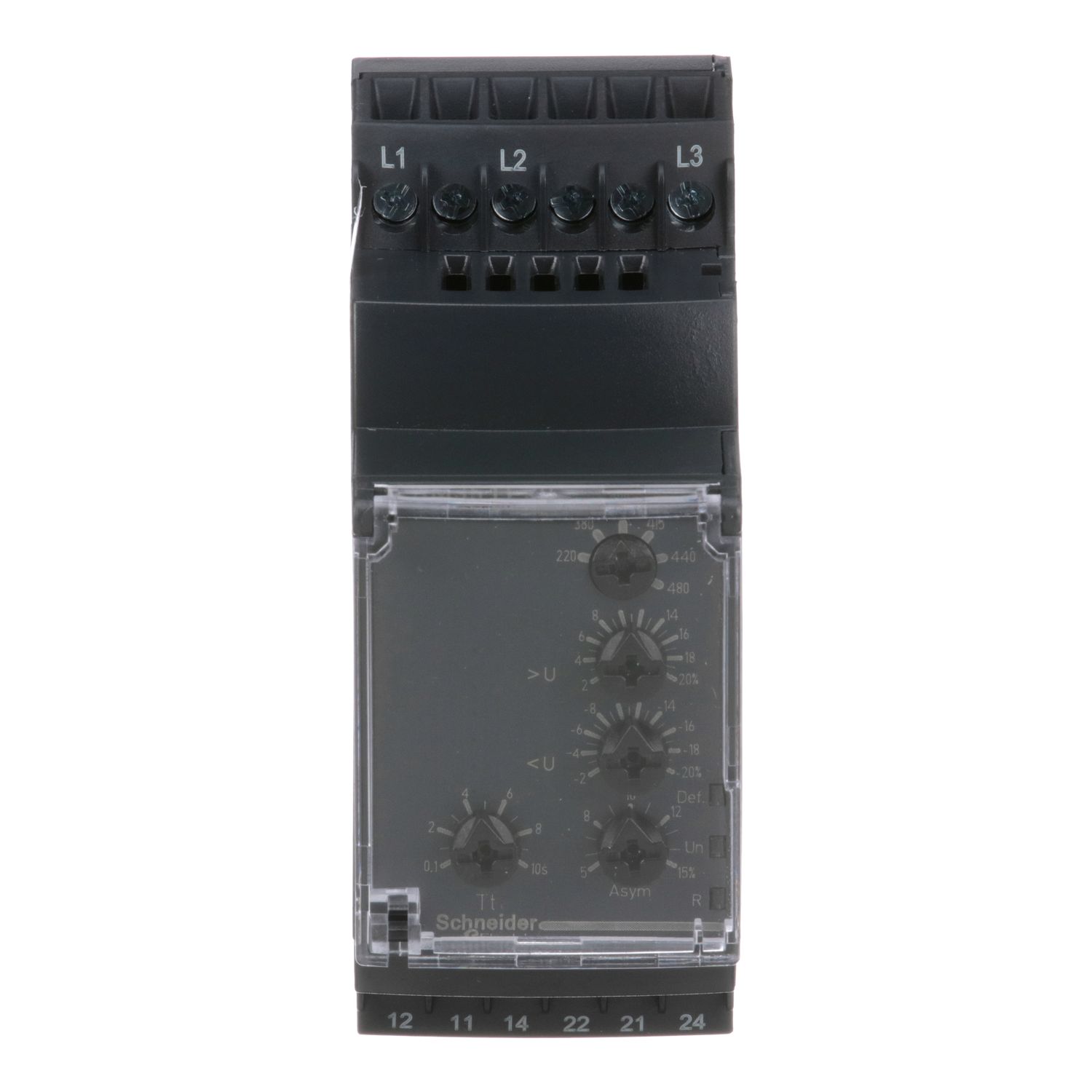 Picture of Modular multifunction 3 phase supply Control Relay, Harmony Control Relays, 5A, 2CO, 220...480V AC