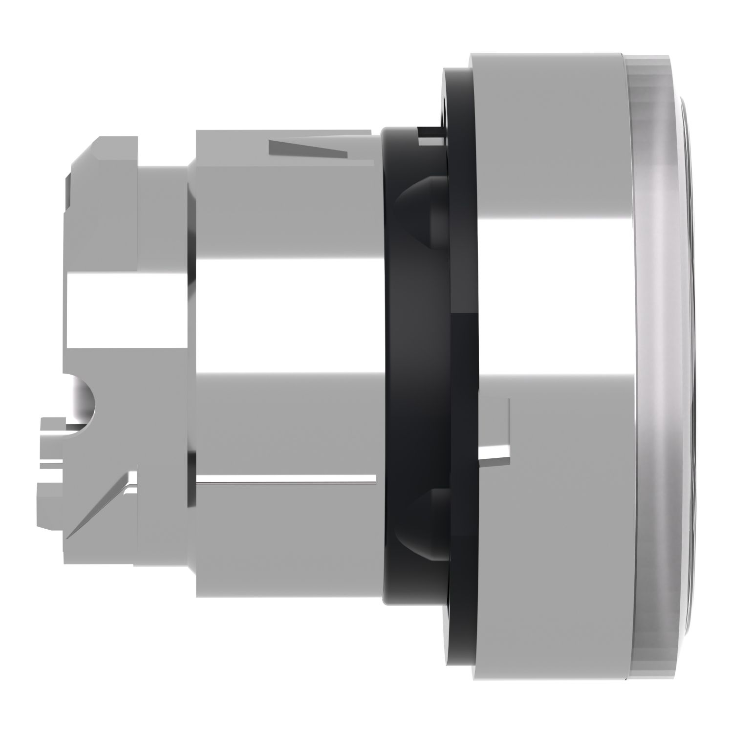 Picture of Head for illuminated push button, Harmony XB4, metal, flush, clear, 22mm, spring return, plain lens for BA9s bulb