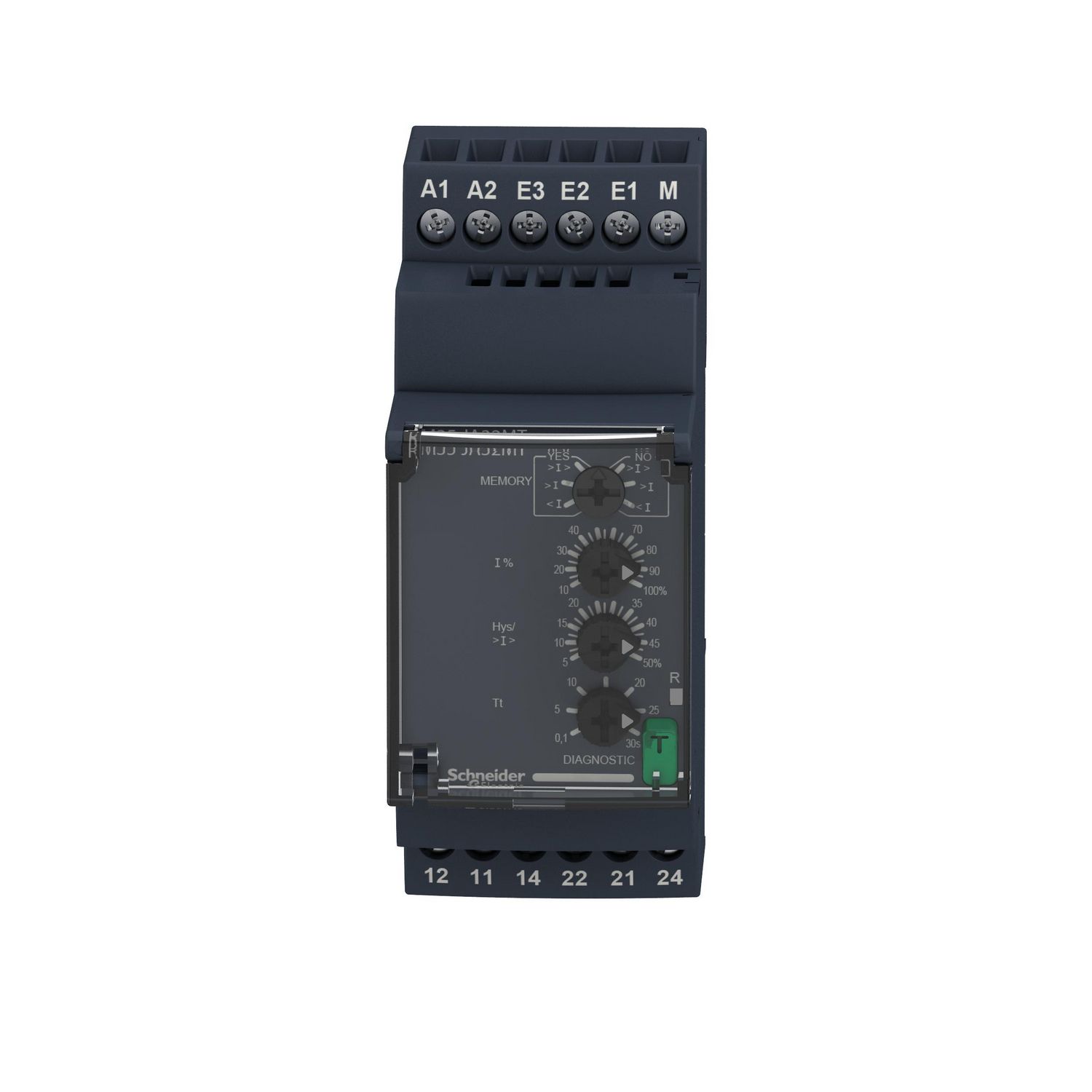 Picture of current control relay, Harmony Control Relays, 8A, 2CO, 150mAâ€¦15A, 380â€¦415V AC