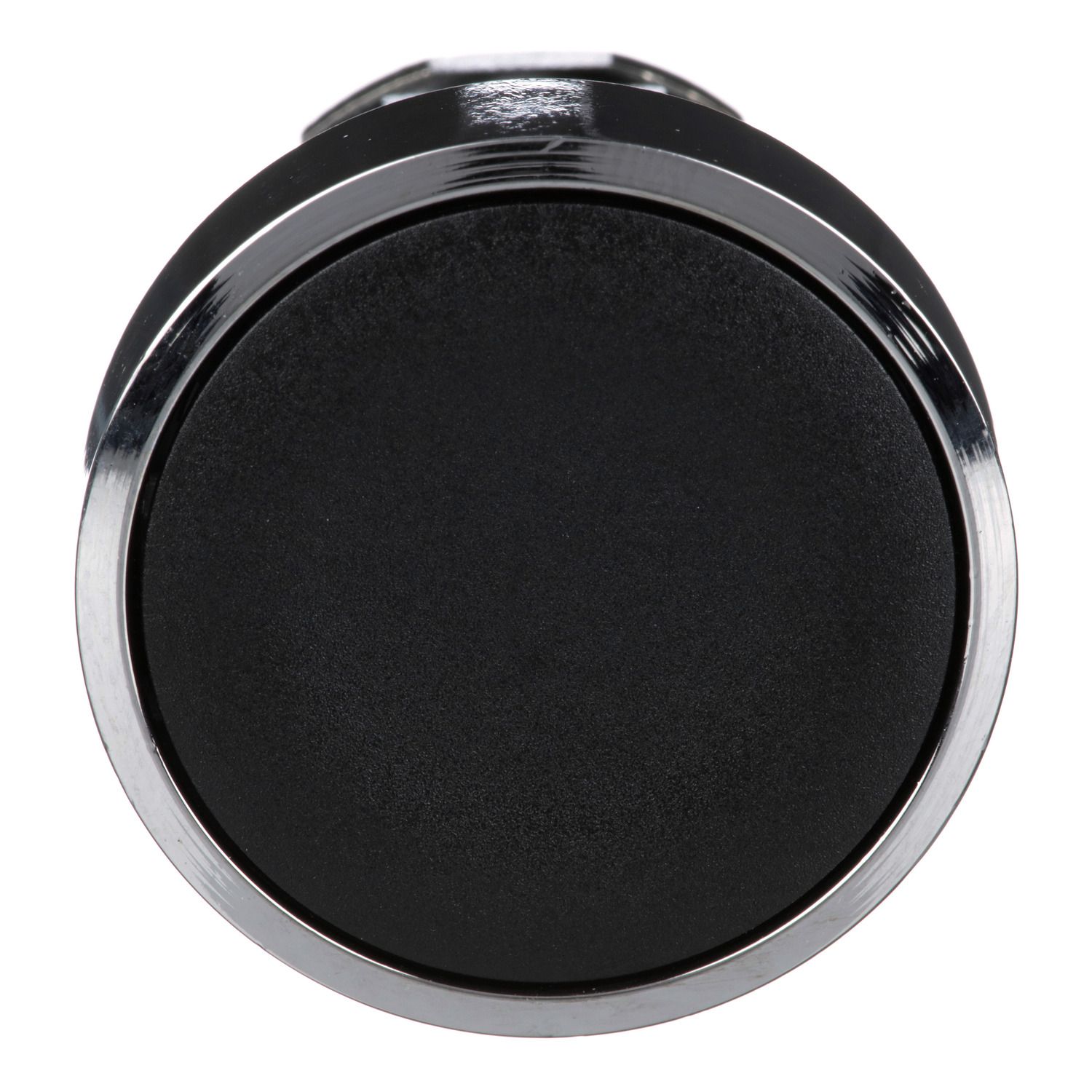 Picture of Push button head, Harmony XB4, metal, flush, black, 22mm, spring return, unmarked