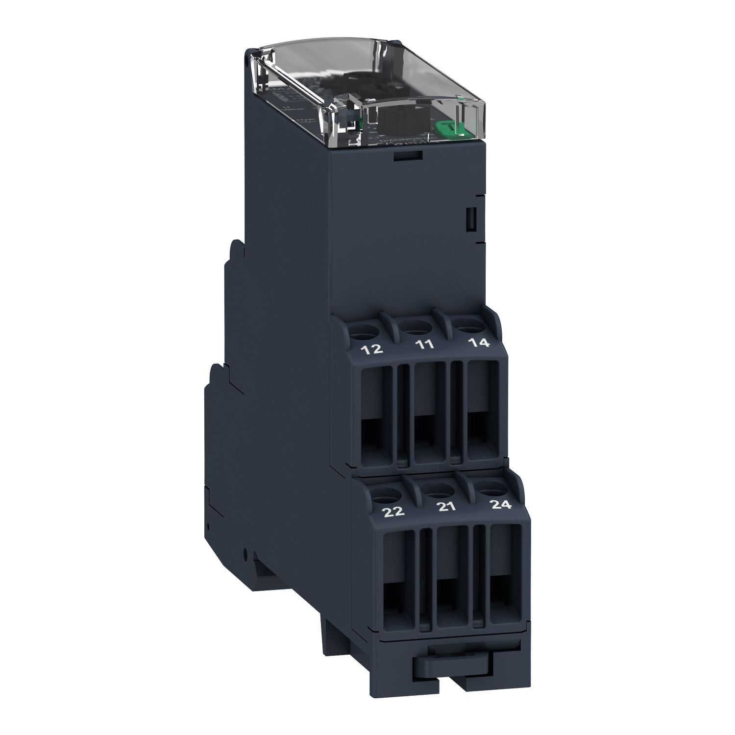 Picture of voltage control relay, Harmony Control Relays, 8A, 2CO, overvoltage or undervoltage detection, 1â€¦100V AC DC, 24â€¦240V AC DC