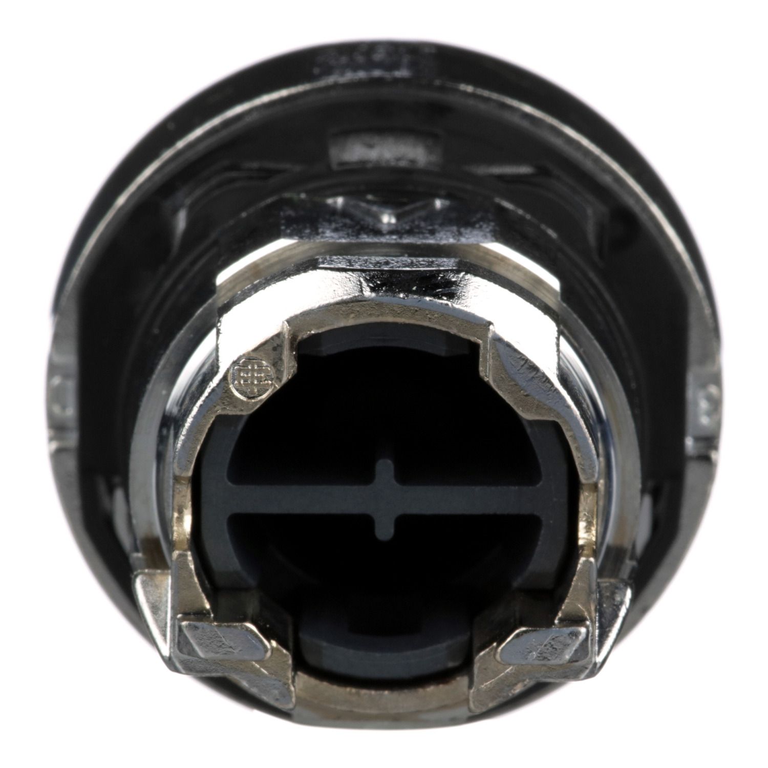 Picture of Push button head, Harmony XB4, metal, flush, red, 22mm, spring return, unmarked