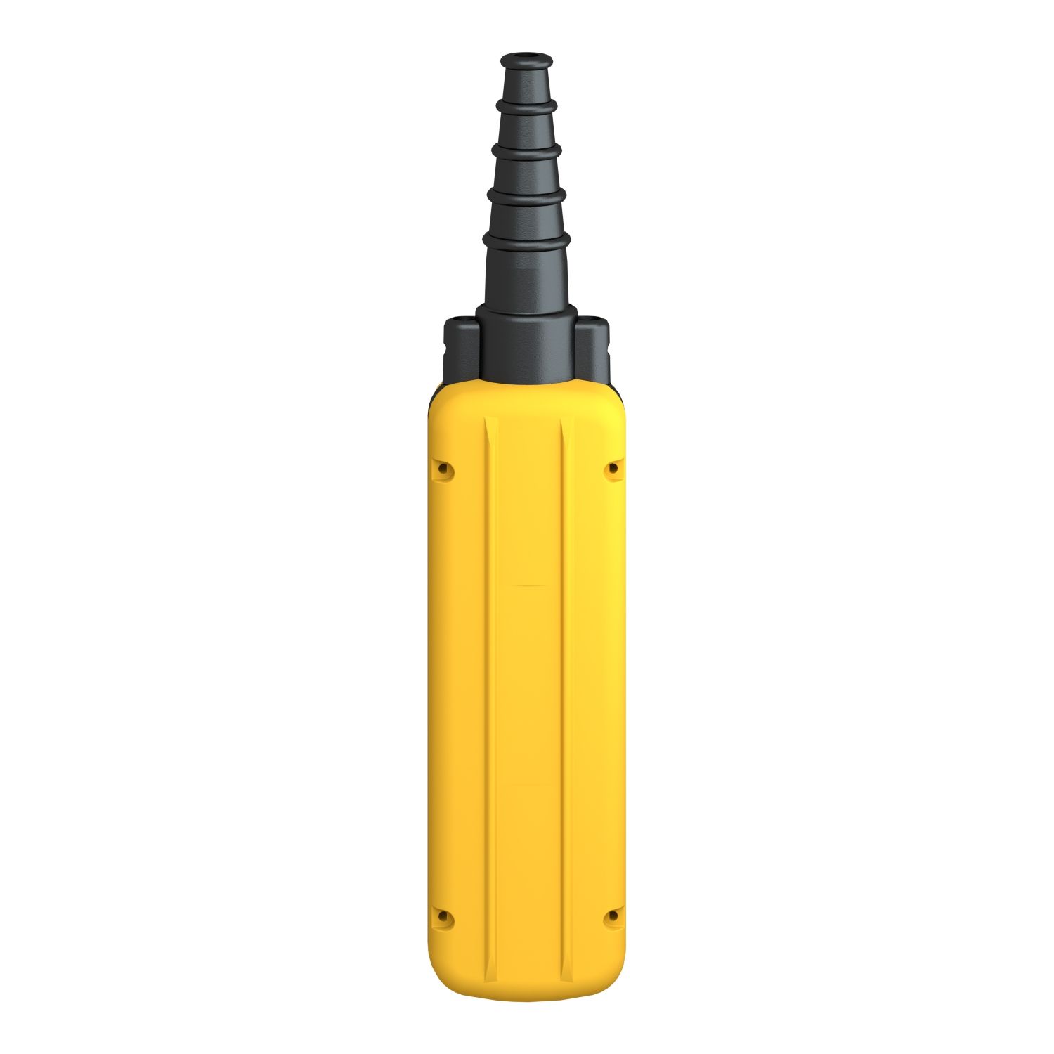 Picture of Pendant control station, Harmony XAC, plastic, yellow, 4 push buttons with 2NO+1NC, 1 emergency stop NC