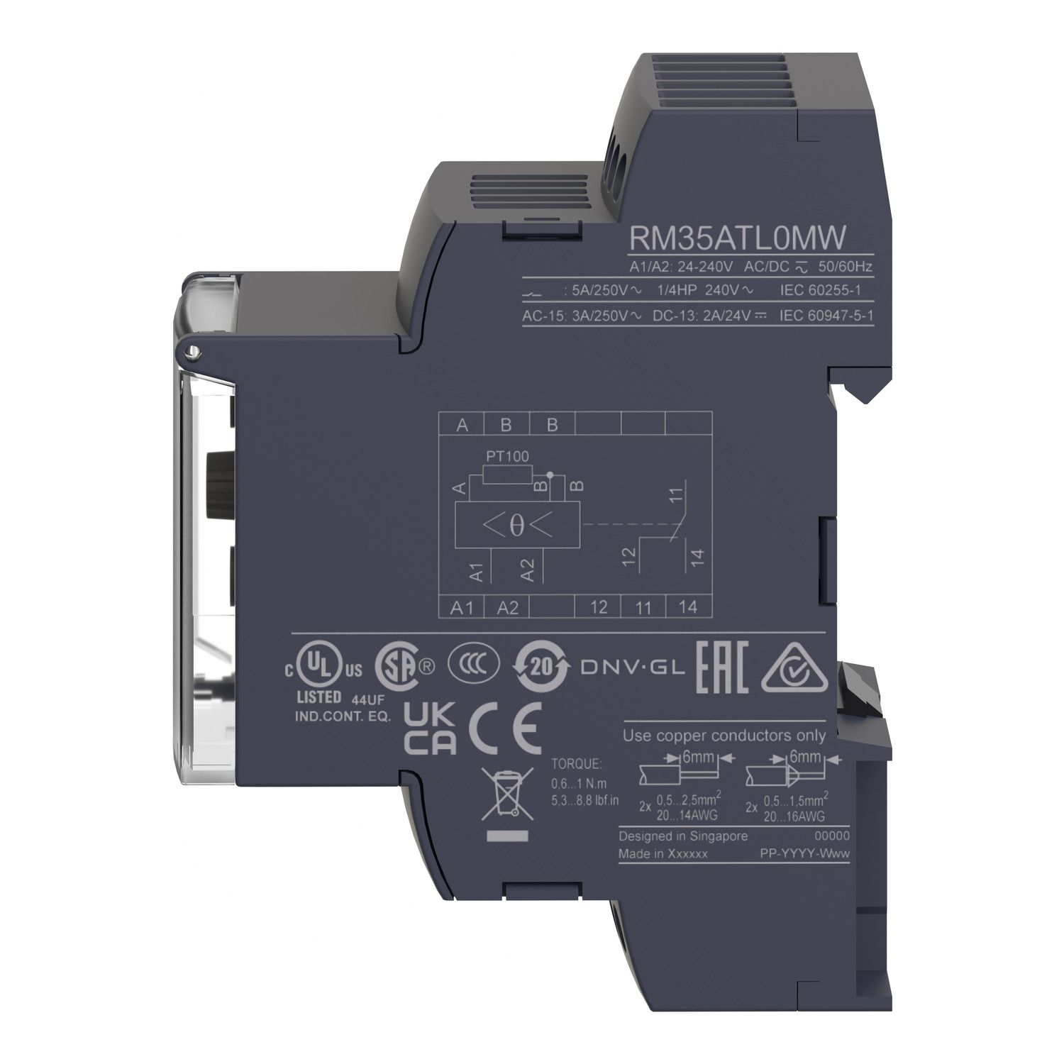 Picture of Modular temperature Control Relay, Harmony Control Relays, 5A, 1CO, 24..240V ACDC