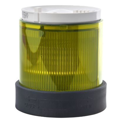 Picture of Indicator bank, Harmony XVB, illuminated unit, plastic, yellow, 70mm, steady, bulb or LED not included, 250V