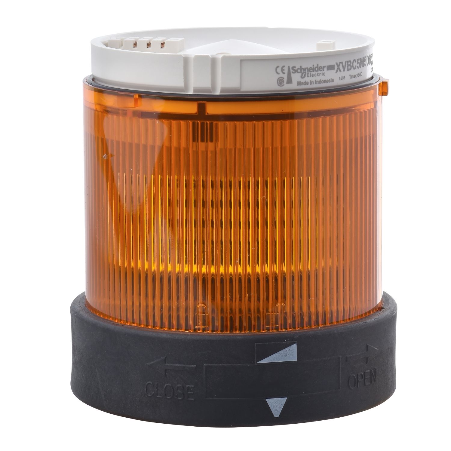 Picture of Indicator bank, Harmony XVB, illuminated unit, plastic, orange, 70mm, flashing, for bulb or LED, 24V AC, 24...48V DC