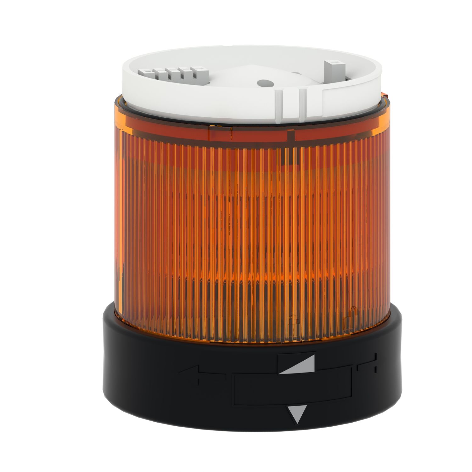 Picture of Indicator bank, Harmony XVB, illuminated unit, plastic, orange, 70mm, flashing, for bulb or LED, 24V AC, 24...48V DC