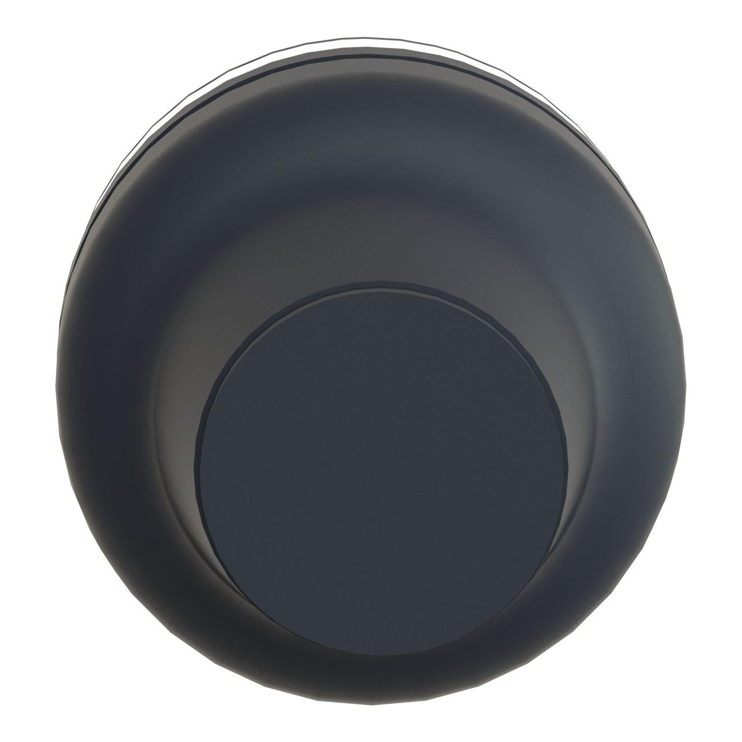 Picture of Head for push button, Harmony XAC, plastic, black, booted, operating travel 4mm, 25...+ 70 degree C