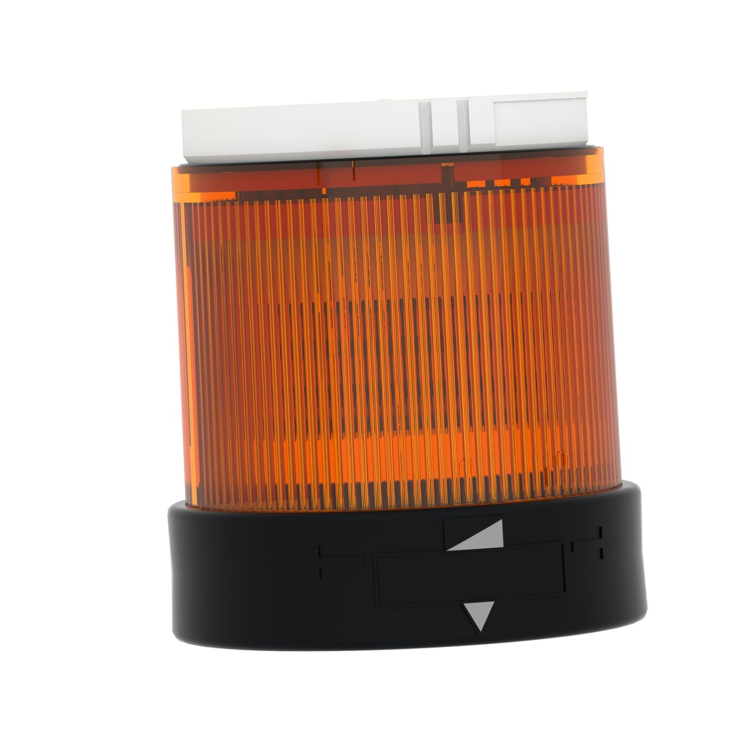 Picture of Indicator bank, Harmony XVB, illuminated unit, plastic, orange, 70mm, flashing, integral LED, 24V AC/DC