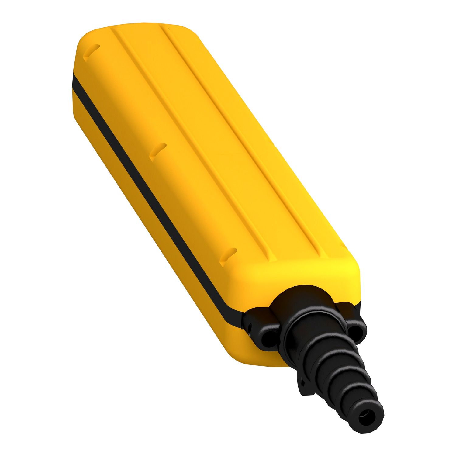 Picture of Pendant control station, Harmony XAC, empty, plastic, yellow, 8 cut outs