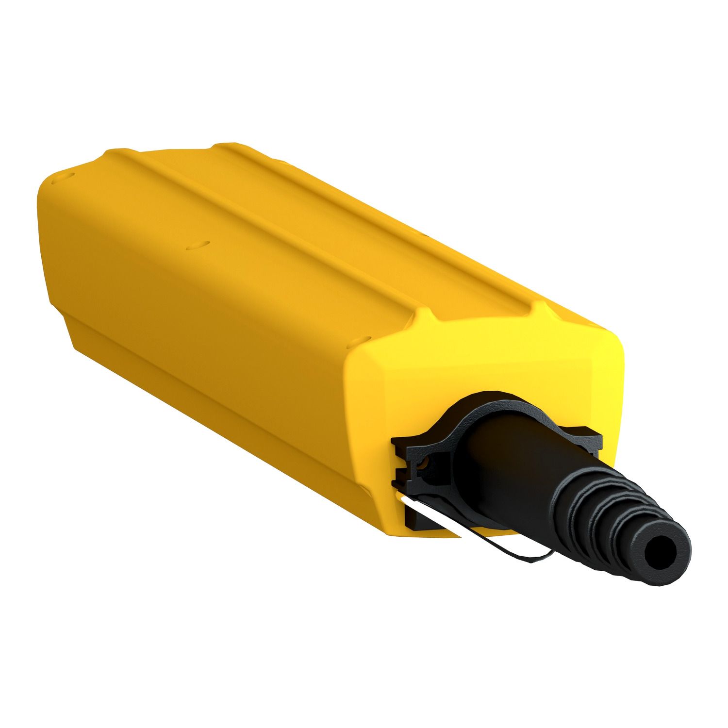 Picture of Empty pendant control station, Harmony XAC, plastic, yellow, 6 cut outs, for cable 10...22mm