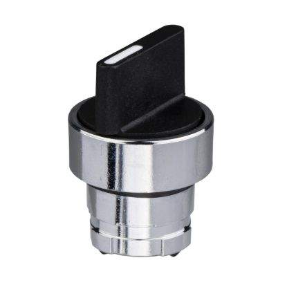 Picture of selector switch head - 3 positions Ø 22 - black