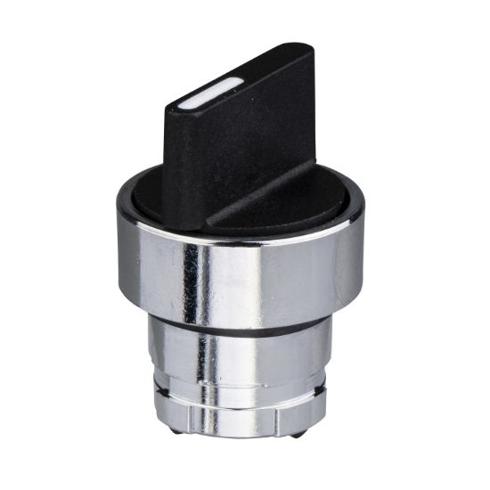 Picture of selector switch head - 3 positions Ø 22 - black
