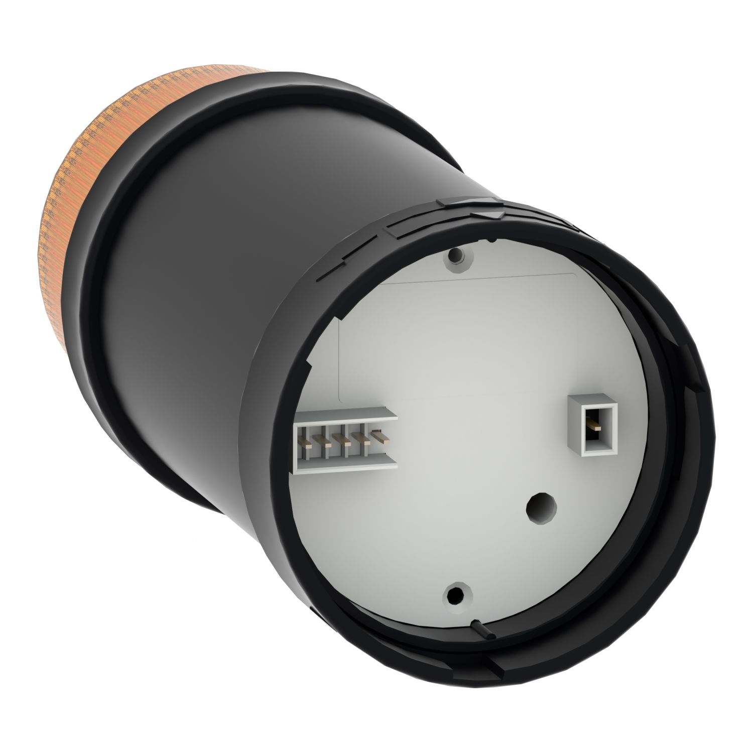 Picture of Indicator bank, Harmony XVB, illuminated unit, plastic, orange, 70mm, integral flash discharge tube, 5joule, 230V AC