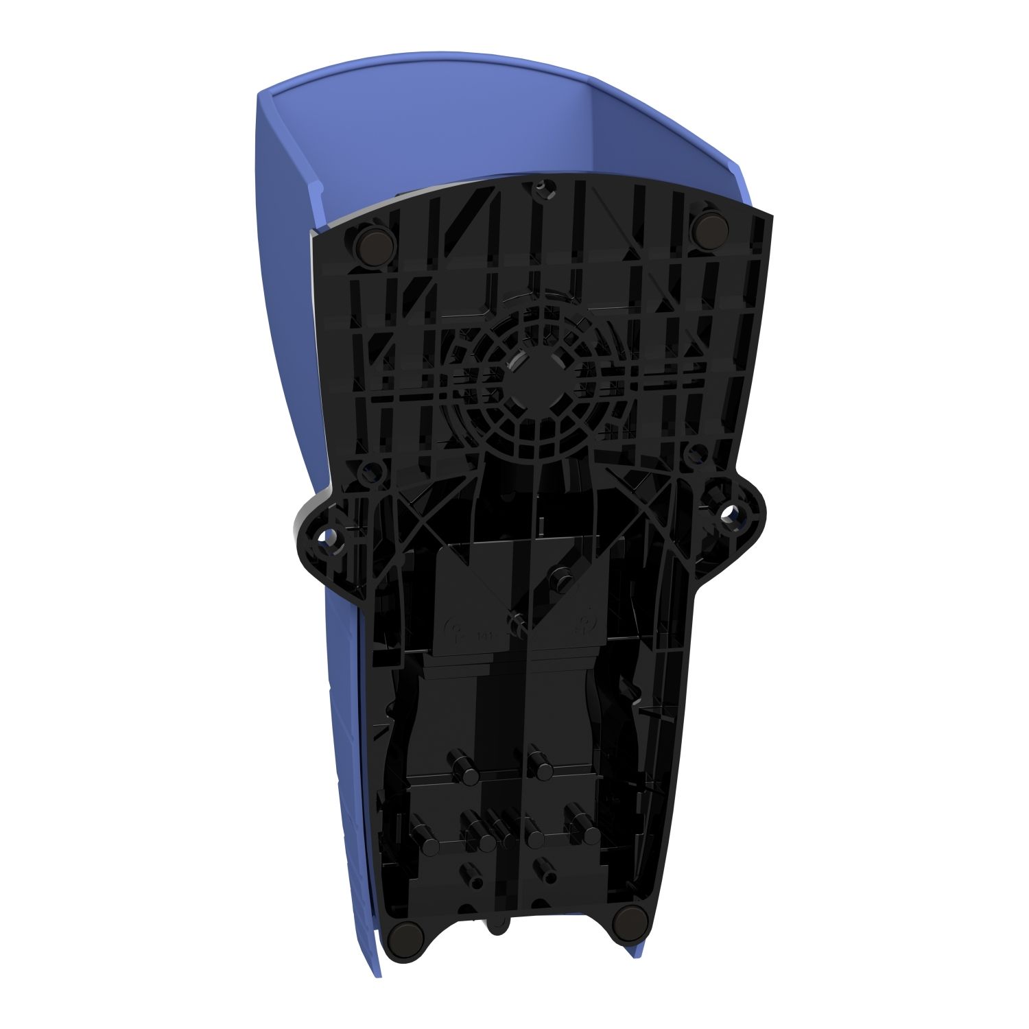 Picture of Single foot switch, Harmony XPE, plastic, blue, with cover, 1 step, 1 contact 1NC+NO, IP66